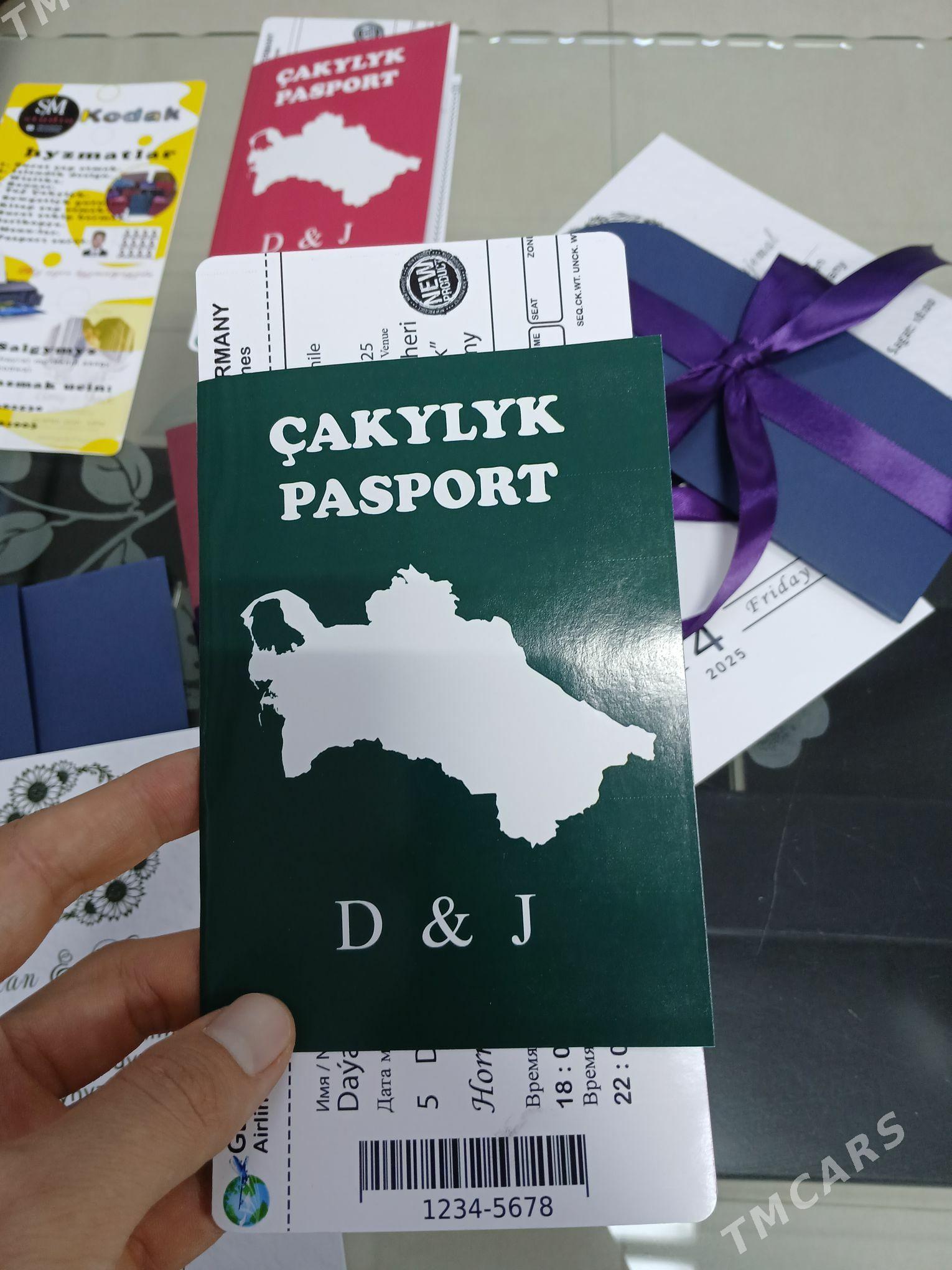 Wizitka we toý çakylyklar - Ашхабад - img 1