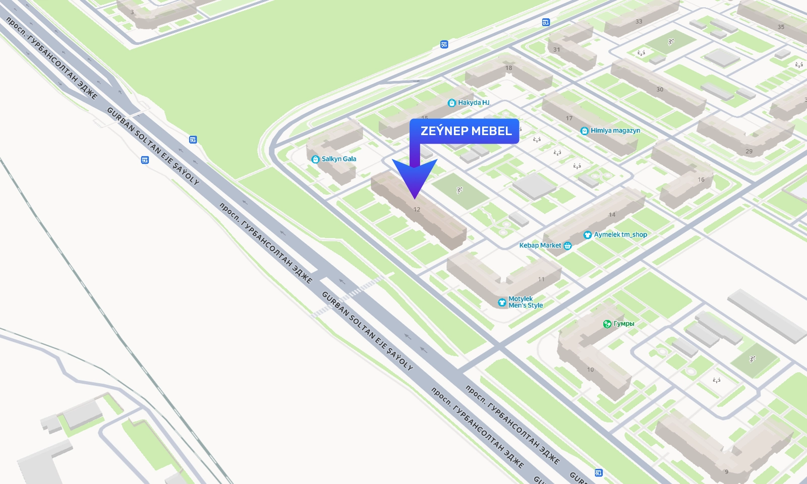 ZEYNEP MEBEL GURTLY Map Location