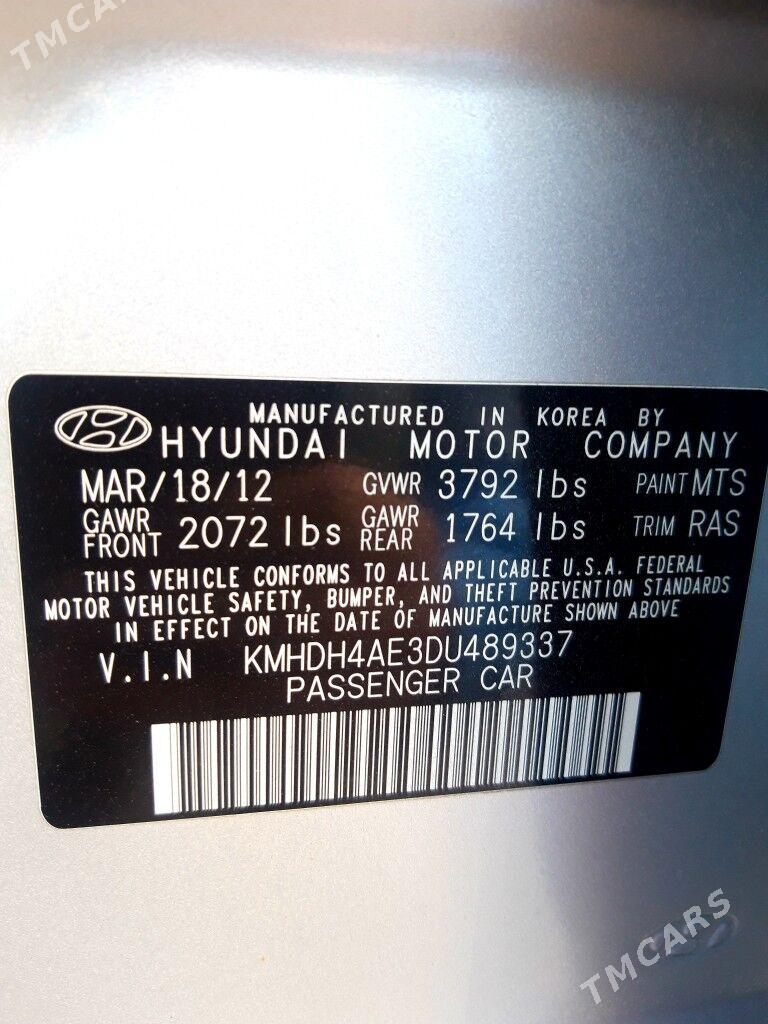 Hyundai Elantra 2012 - 180 000 TMT - Ашхабад - img 7