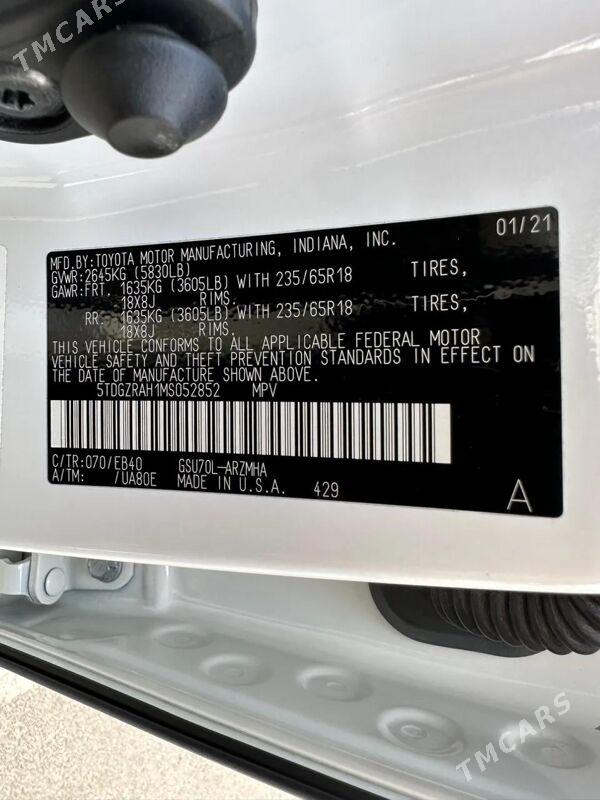 Toyota Highlander 2021 - 490 000 TMT - Мары - img 4