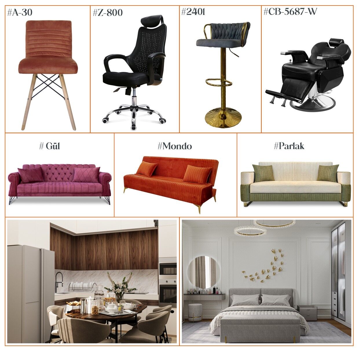 Diwan Kreslo Stol Stul Mebel - Mary - img 7