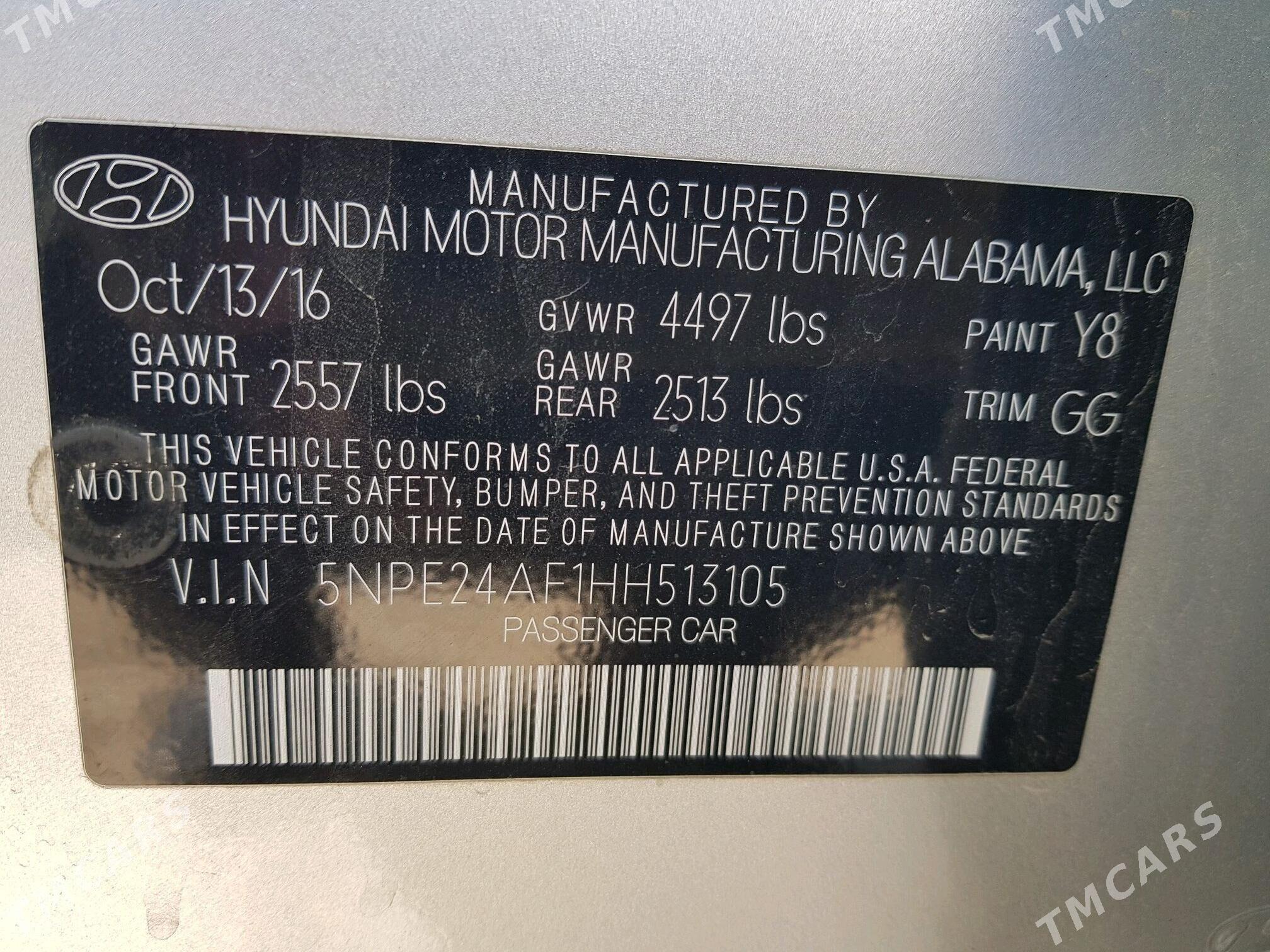 Hyundai Sonata 2016 - 190 000 TMT - Чоганлы - img 8