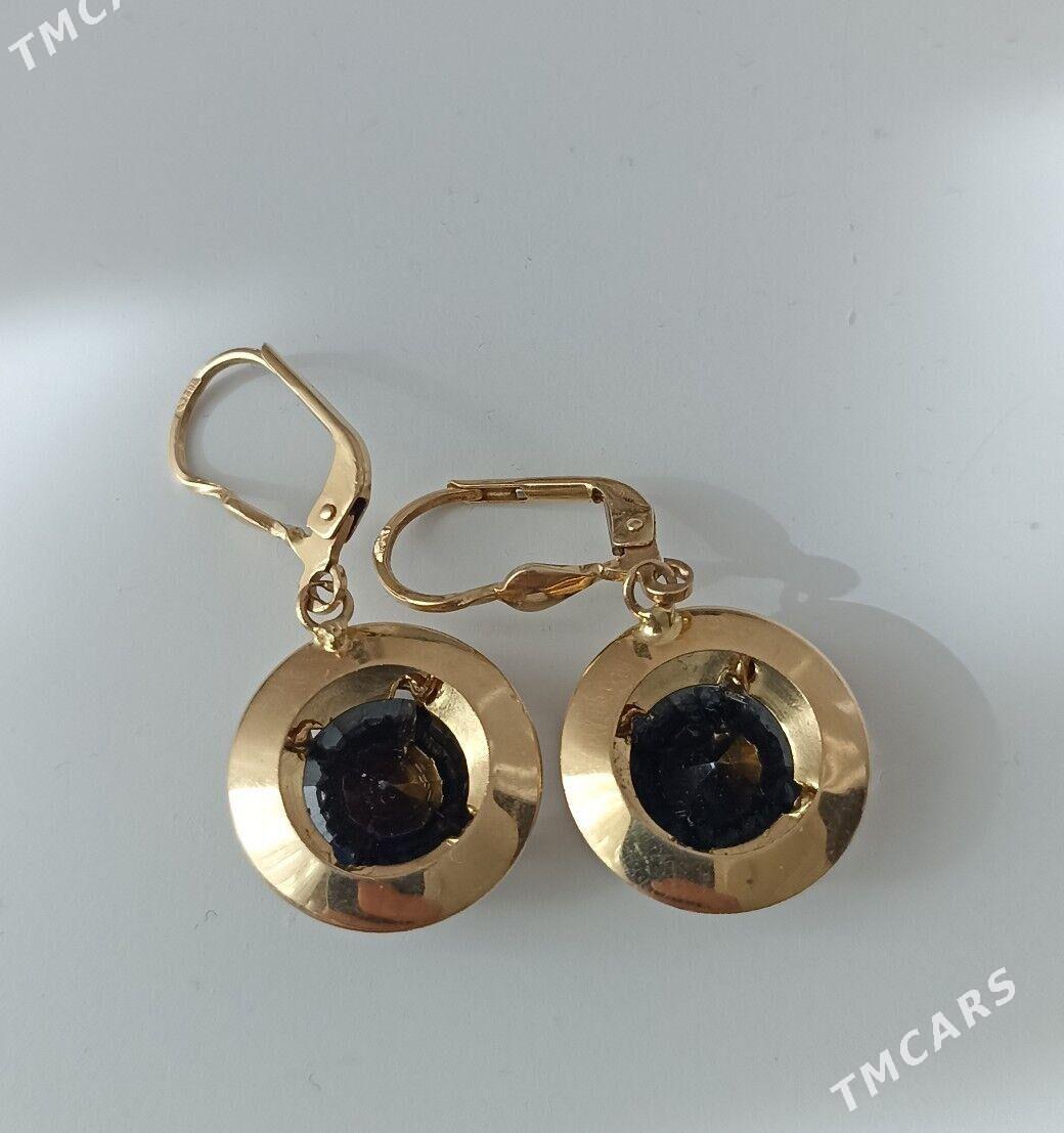 золотые серьги - Aşgabat - img 2