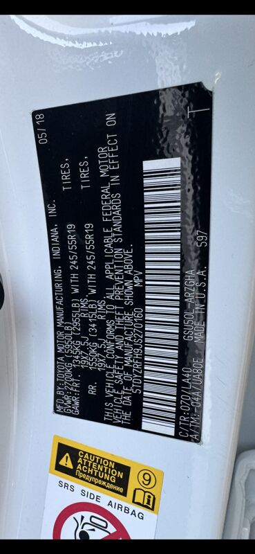 Toyota Highlander 2018 - 495 000 TMT - Ашхабад - img 8