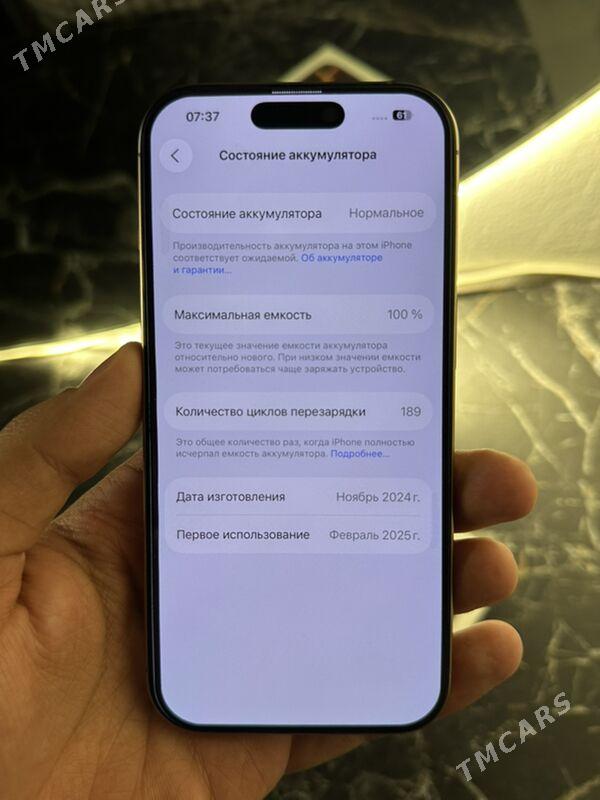 iPhone 16 Pro 100% - Aşgabat - img 3