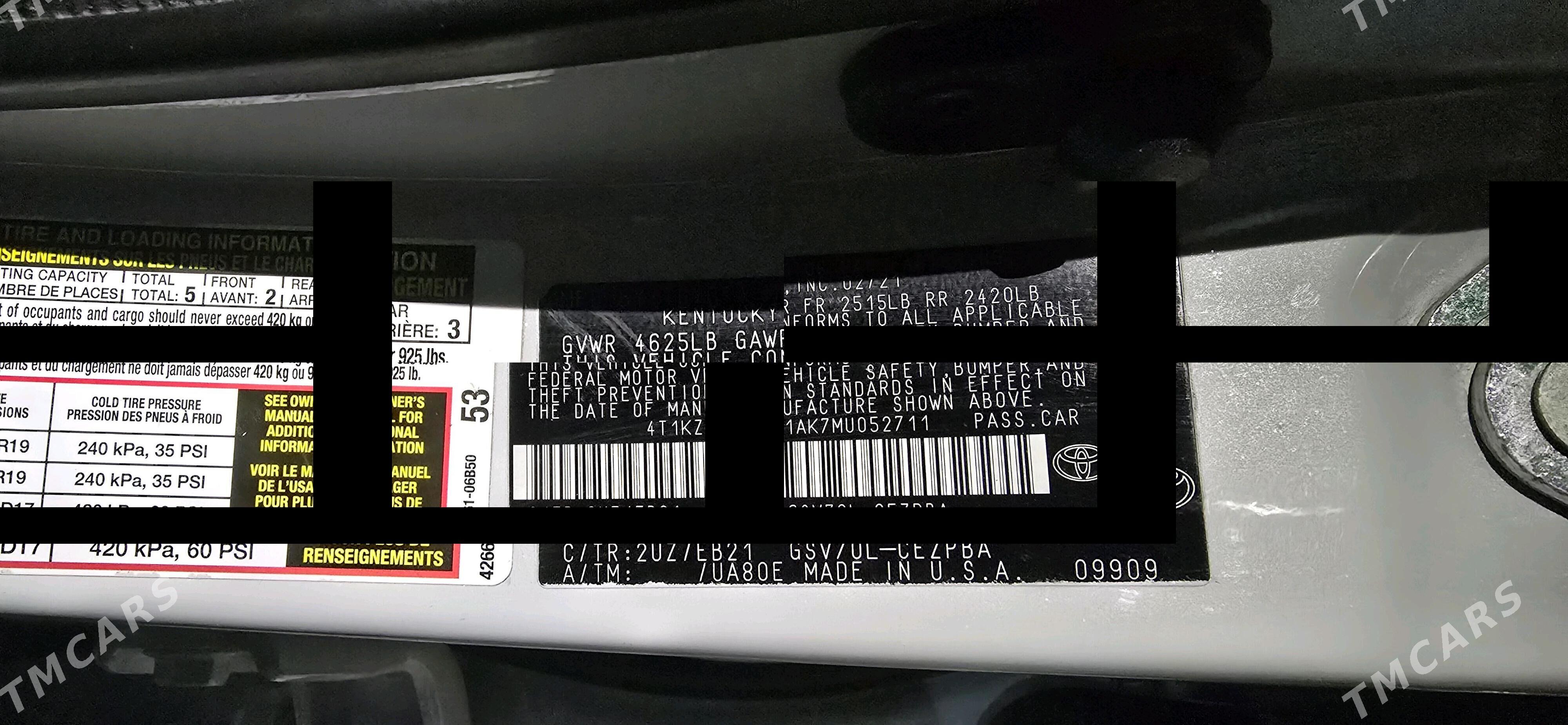 Toyota Camry 2021 - 380 000 TMT - Векильбазар - img 2