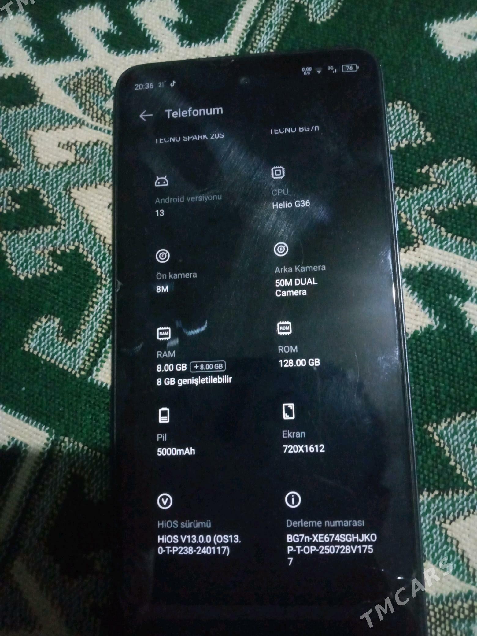 Tecno spark 20c Diňe admen - Gyzylarbat - img 1