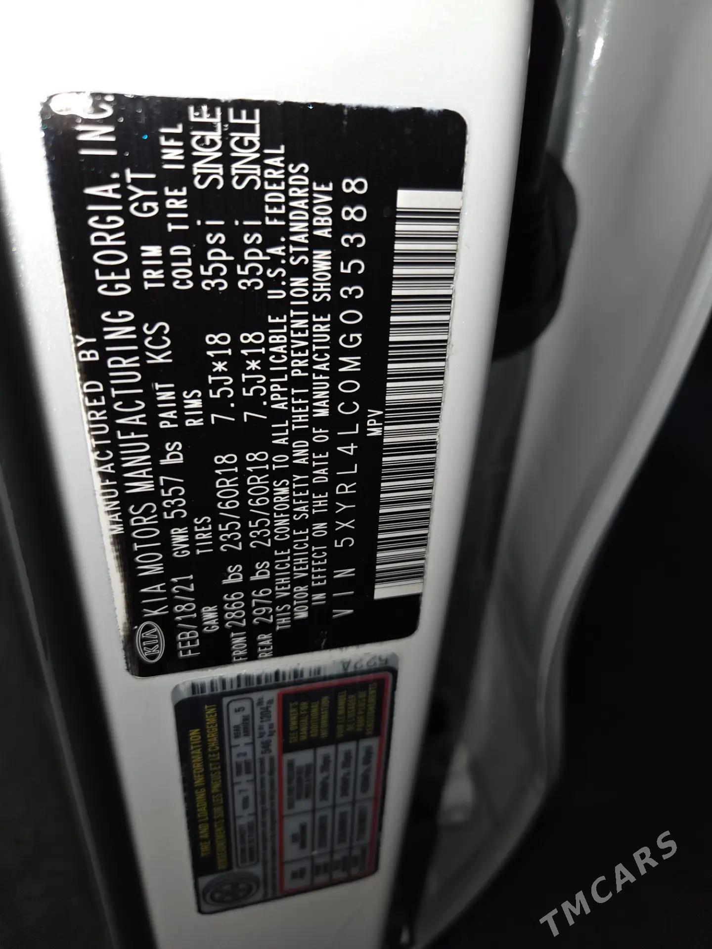 Kia Sorento 2022 - 370 000 TMT - Ашхабад - img 10