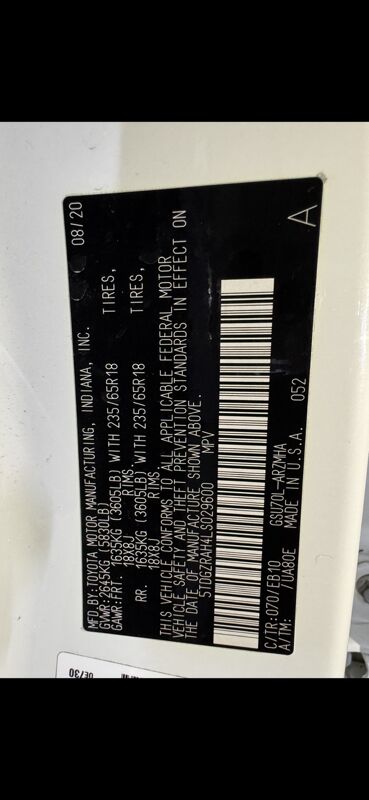 Toyota Highlander 2020 - 479 000 TMT - Ашхабад - img 9