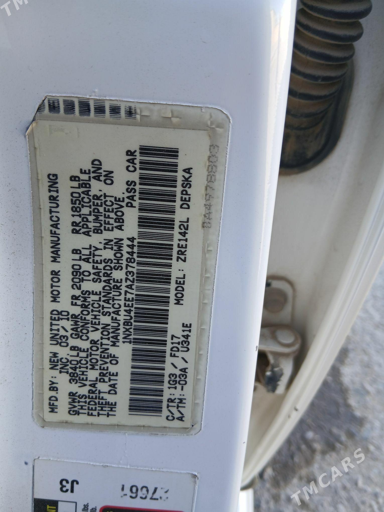 Toyota Corolla 2010 - 157 000 TMT - Гёкдепе - img 7