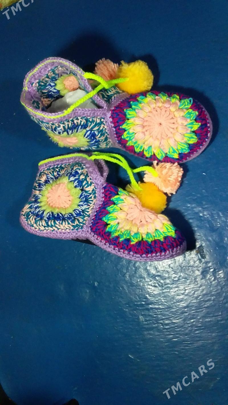 Тапочки Вязаные, Жеские. - Туркменабат - img 2