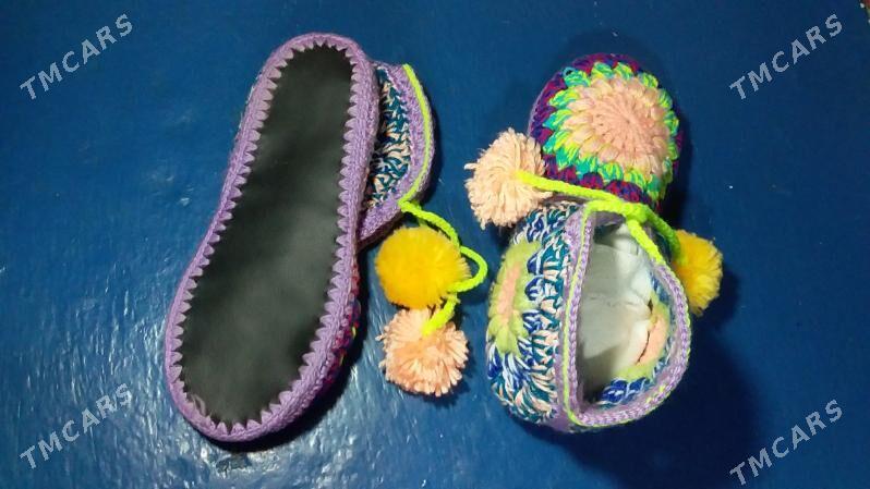 Тапочки Вязаные, Жеские. - Туркменабат - img 3