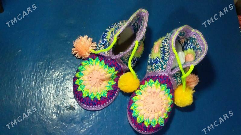 Тапочки Вязаные, Жеские. - Туркменабат - img 1