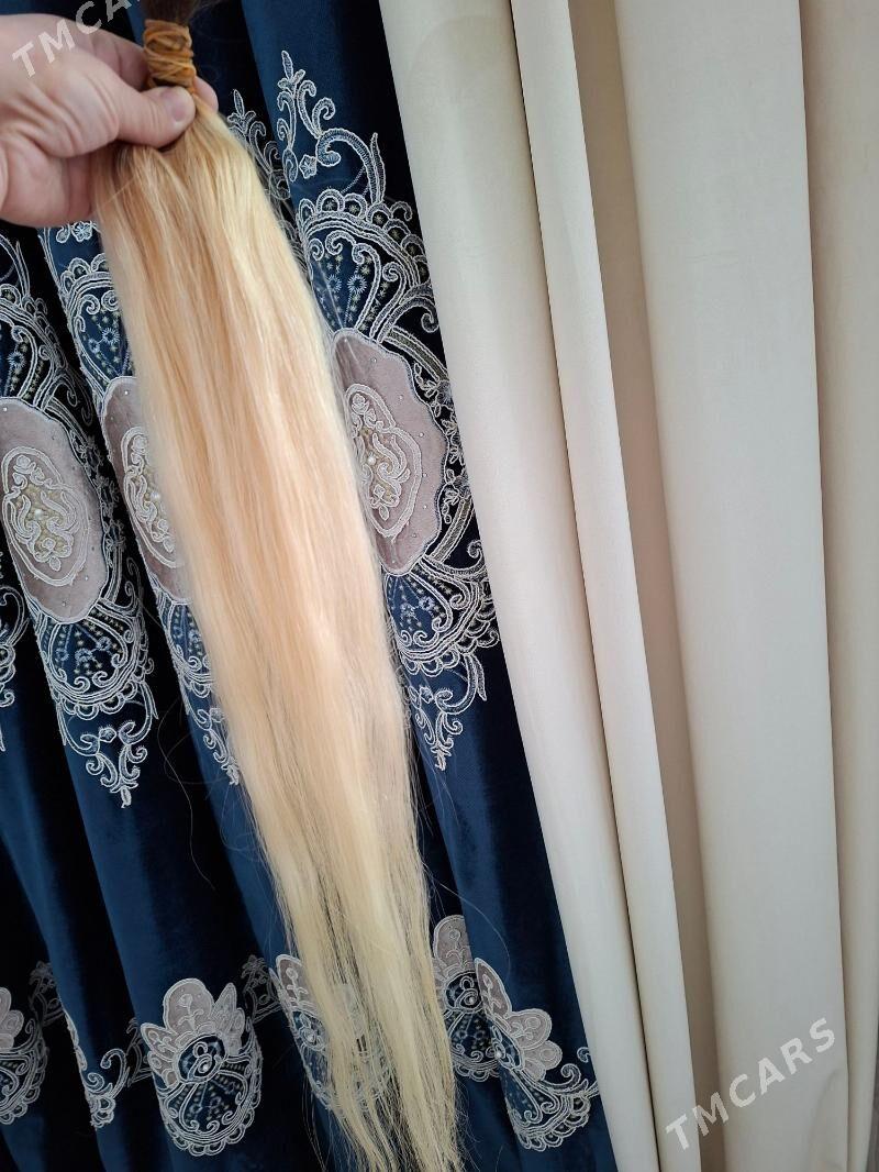 saĉ ak blond 80 sm - Ашхабад - img 1