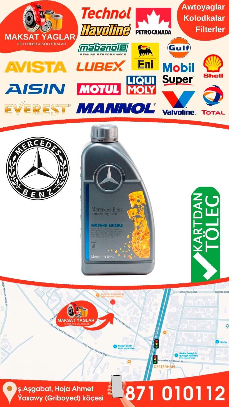 MERCEDES BENZ ORIGINAL YAG МАС - Ашхабад - img 1