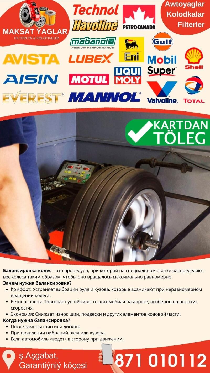 BALANSIROWKA БАЛАНСИРОВКА 15 TMT - Ашхабад - img 2