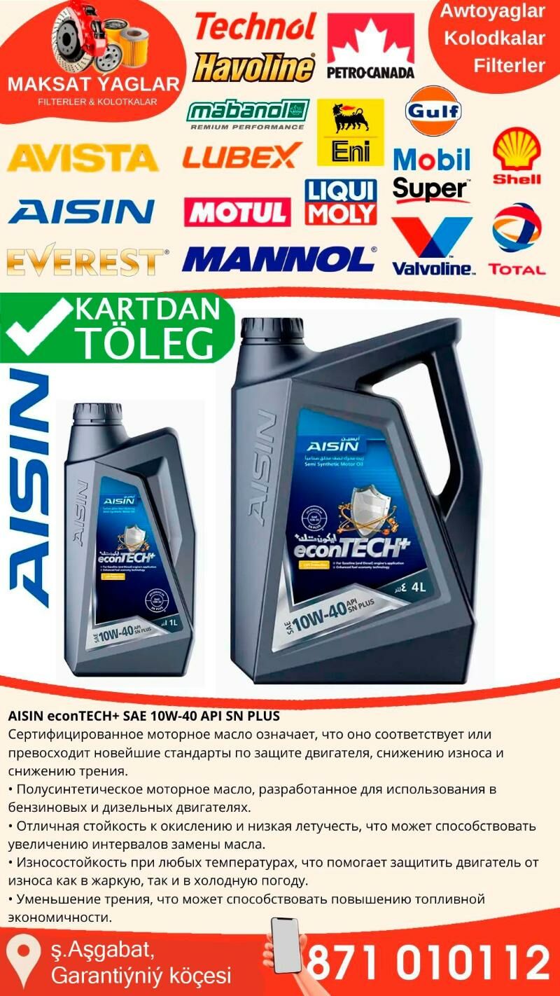 ORIGINAL AISIN ÝAGY МАСЛО - Ашхабад - img 4