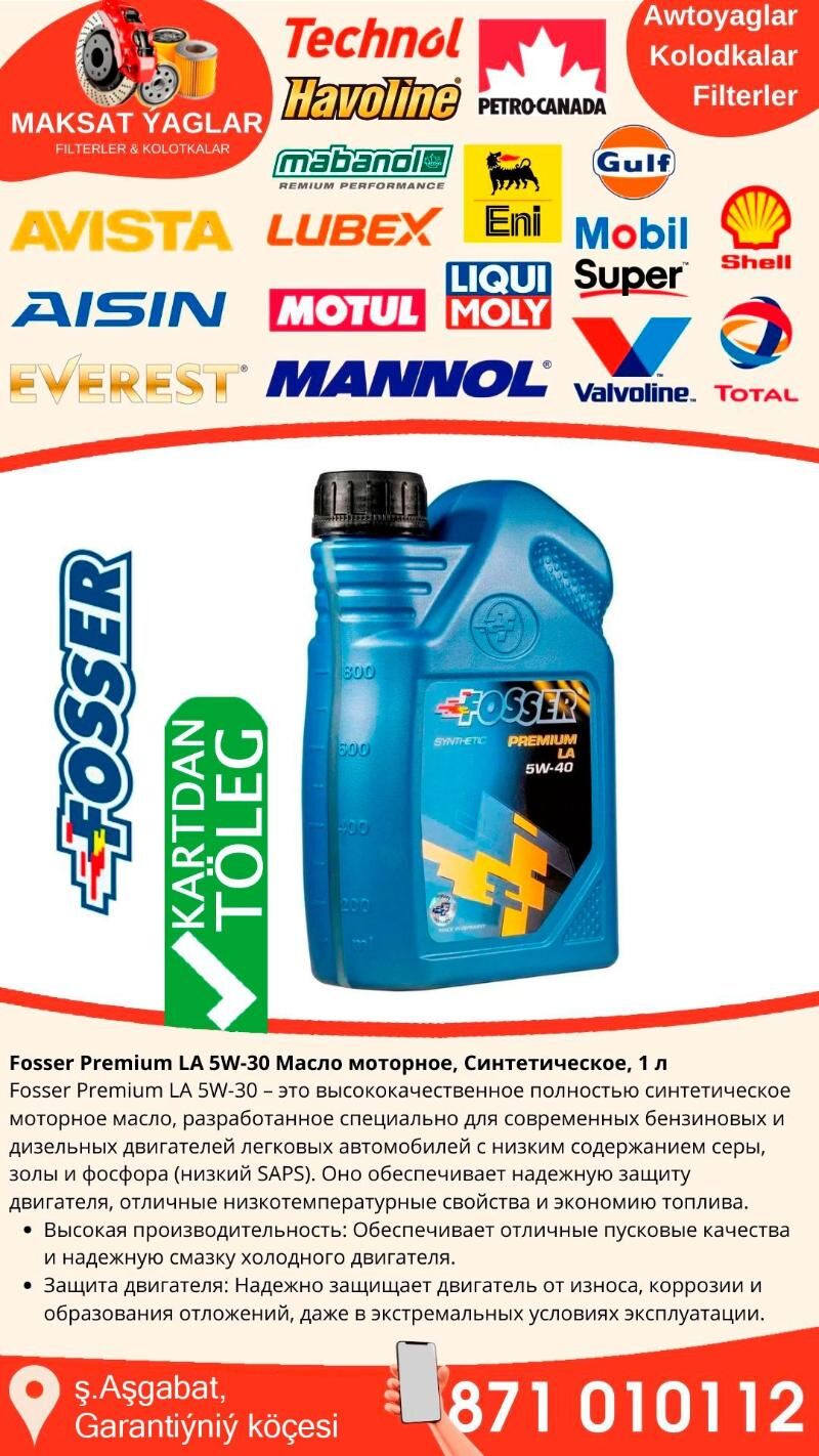 FOSSER MOTOR YAGLARY МАСЛО - Ашхабад - img 1