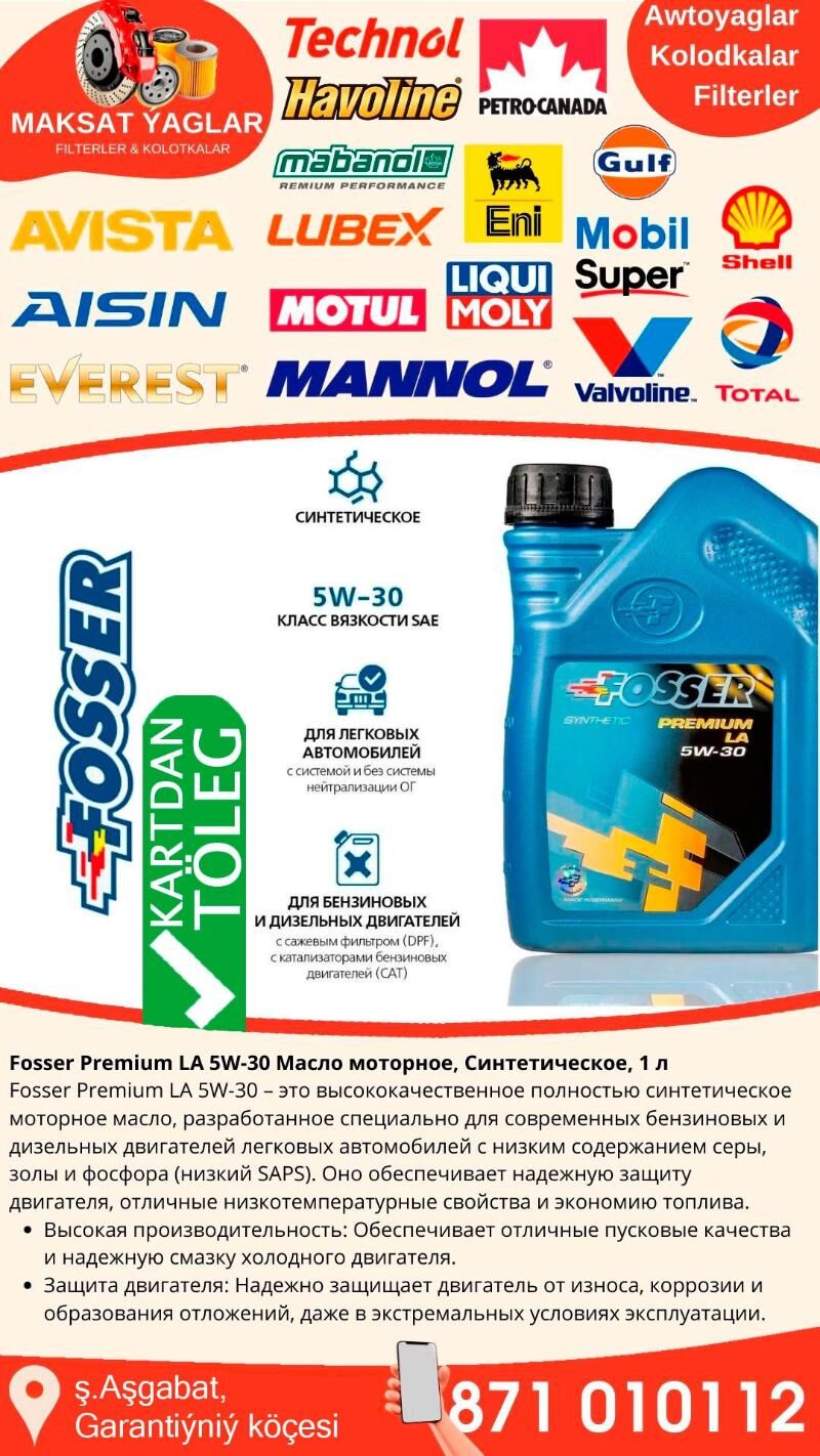 FOSSER MOTOR YAGLARY МАСЛО - Ашхабад - img 4