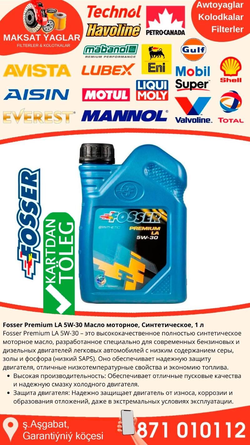FOSSER MOTOR YAGLARY МАСЛО - Ашхабад - img 3