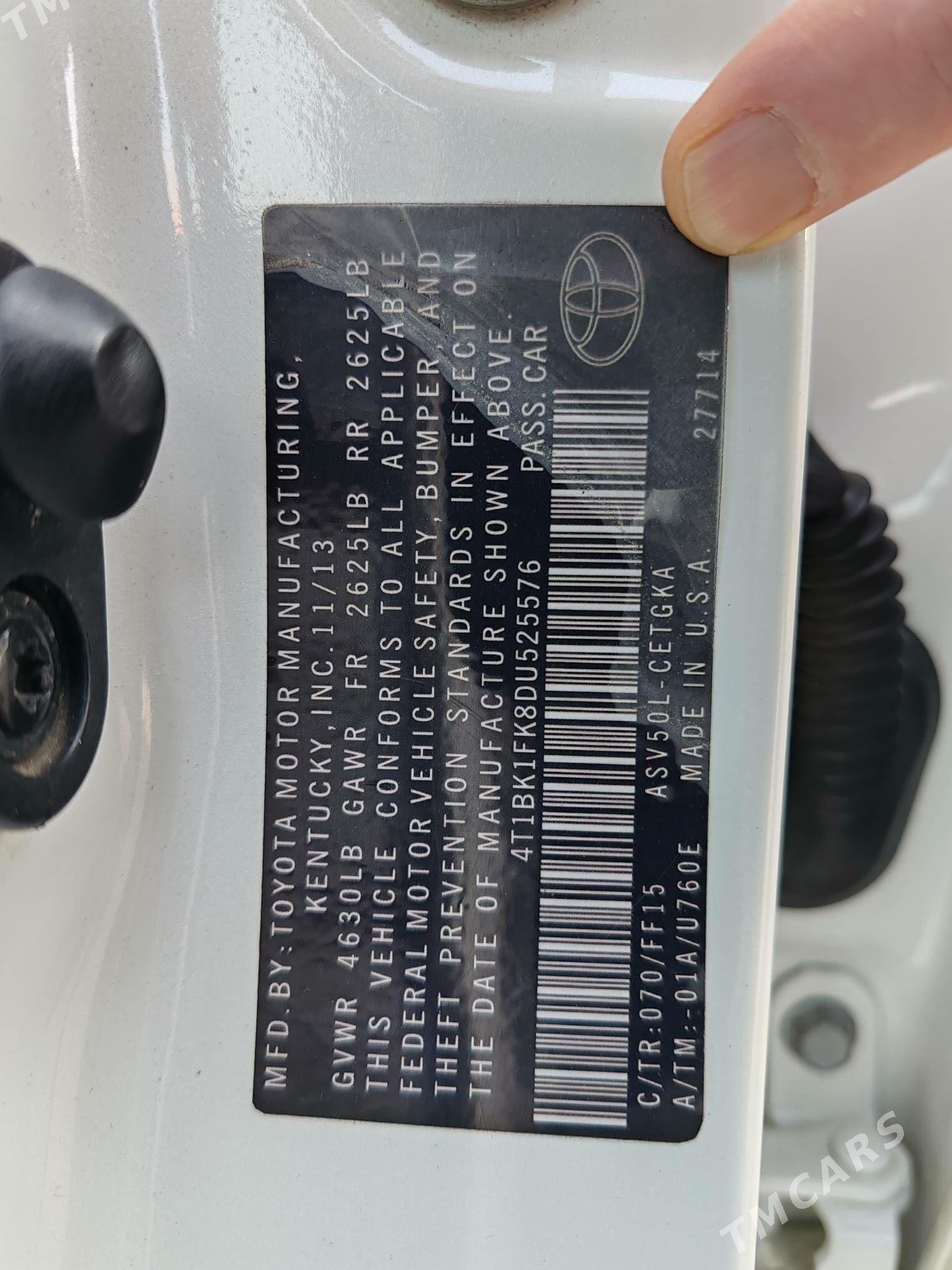 Toyota Camry 2013 - 265 000 TMT - Türkmenbaşy - img 11