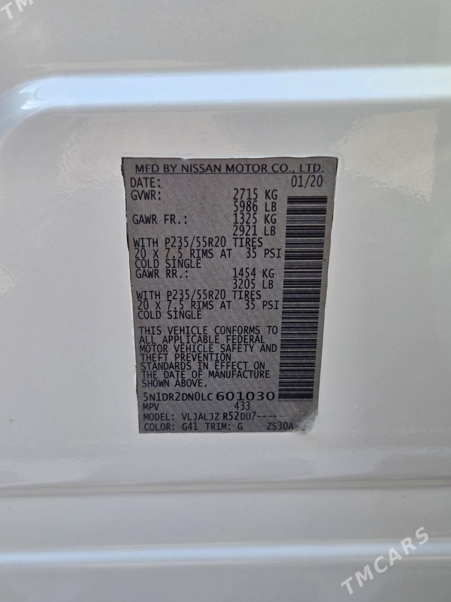 Nissan Pathfinder 2020 - 340 000 TMT - Мары - img 9