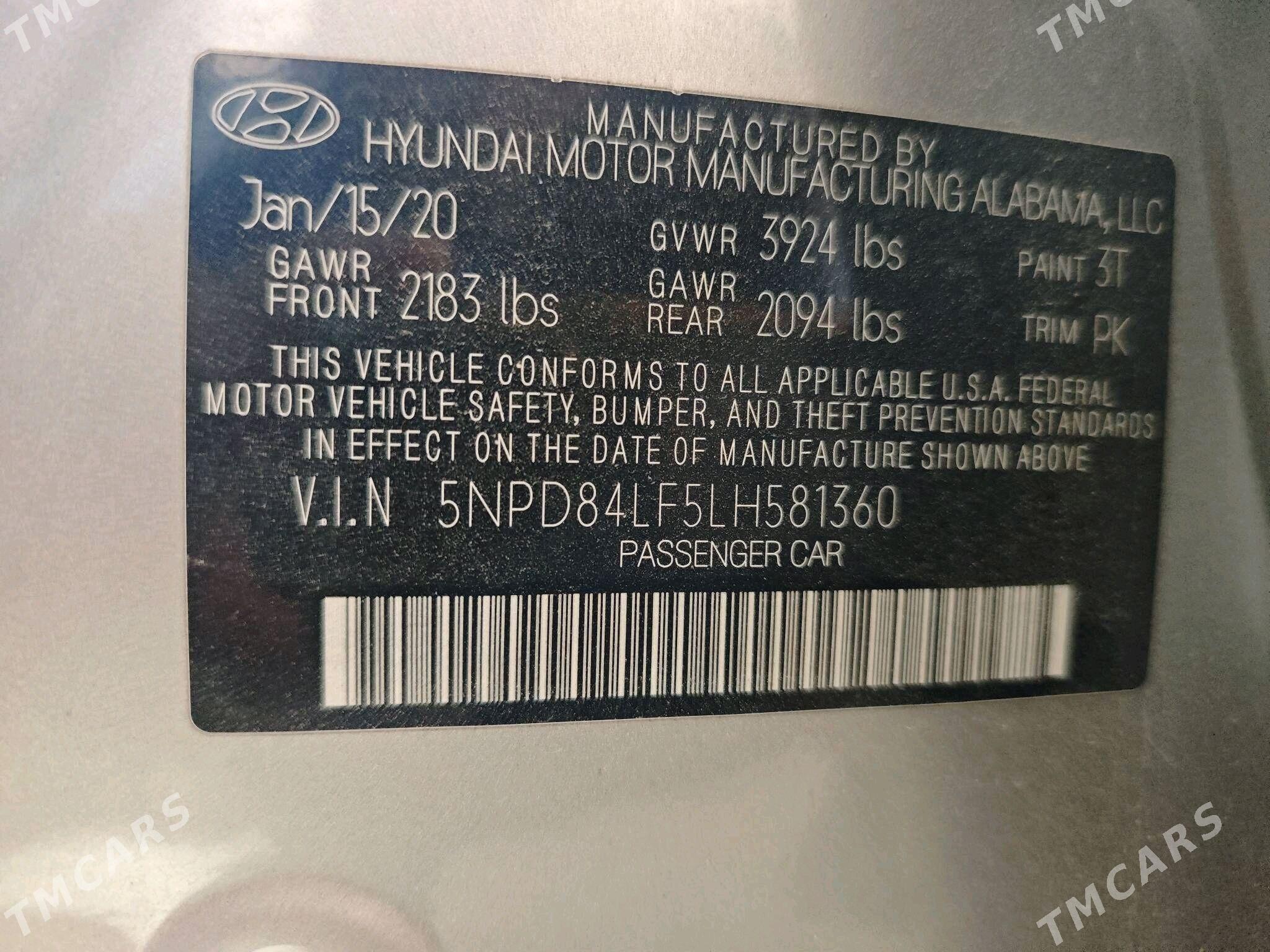 Hyundai Elantra 2020 - 190 000 TMT - Мары - img 6