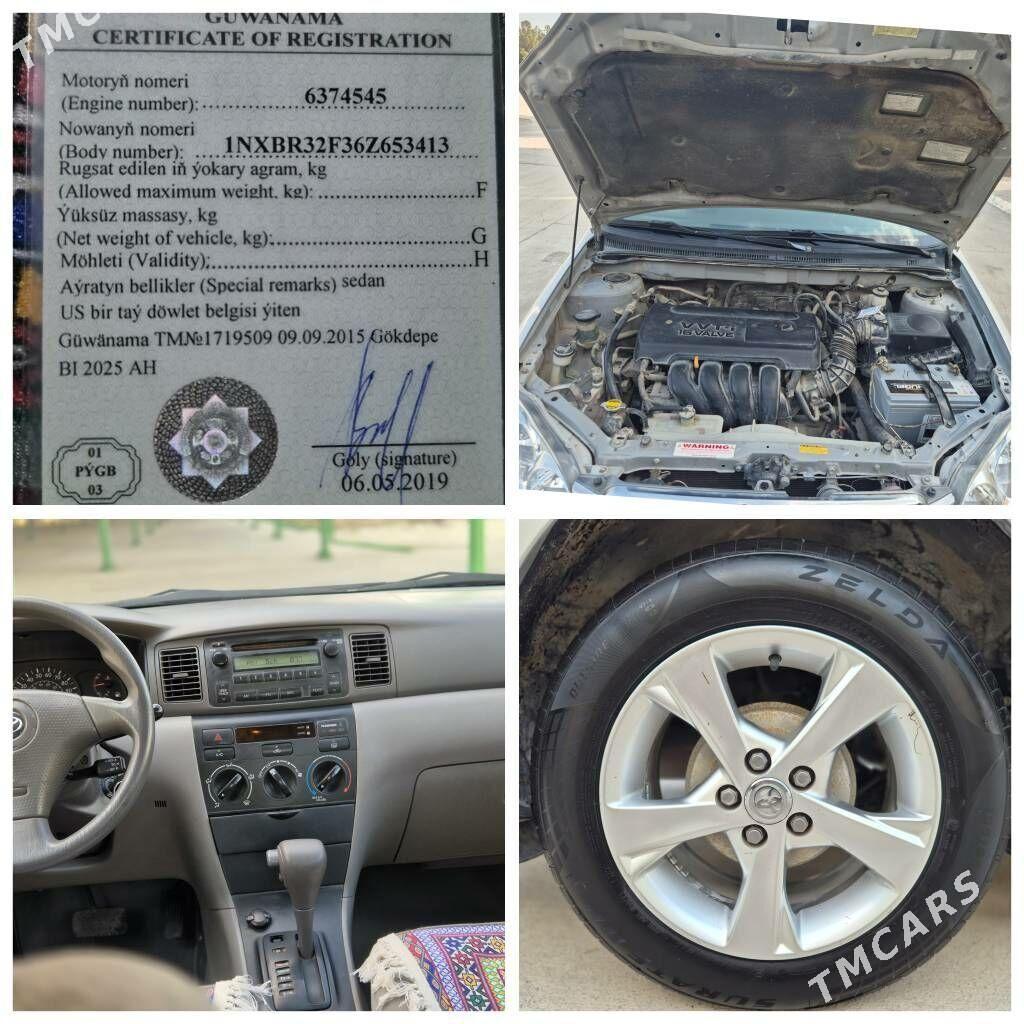 Toyota Corolla 2006 - 140 000 TMT - Ашхабад - img 8