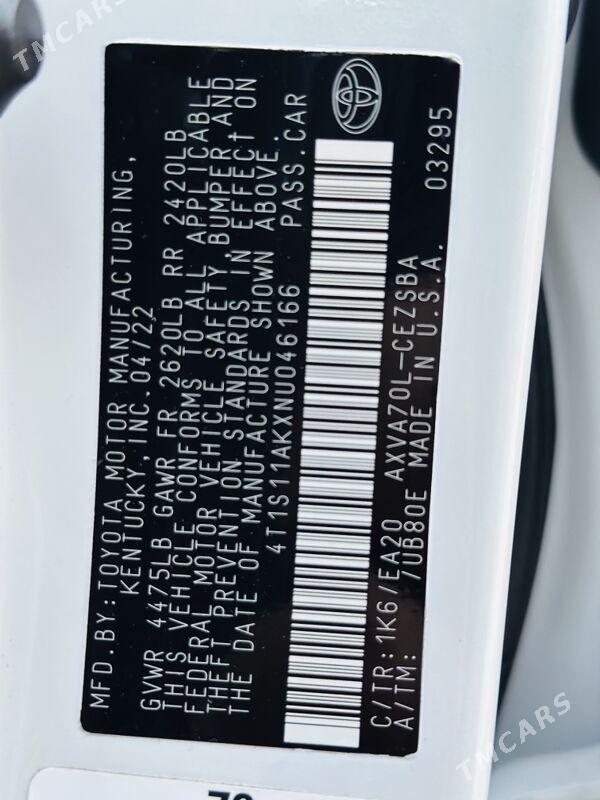 Toyota Camry 2022 - 400 000 TMT - Гуртли - img 7