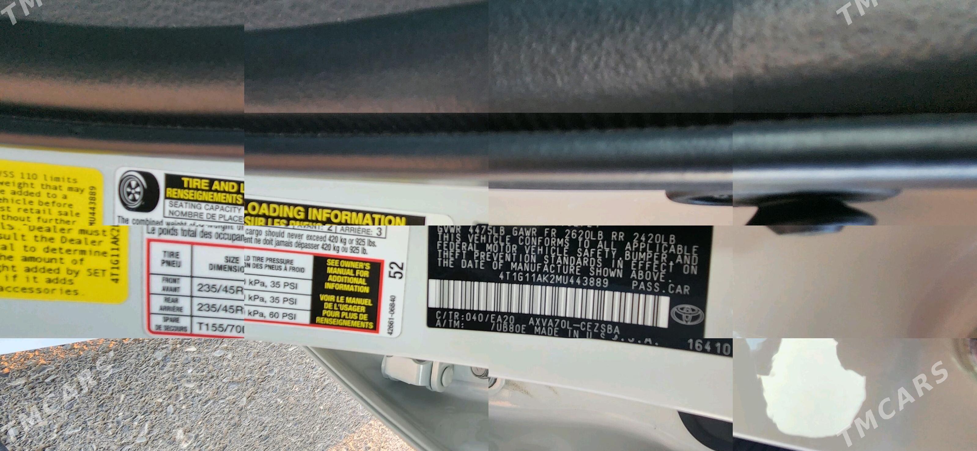 Toyota Camry 2021 - 353 000 TMT - Ашхабад - img 6