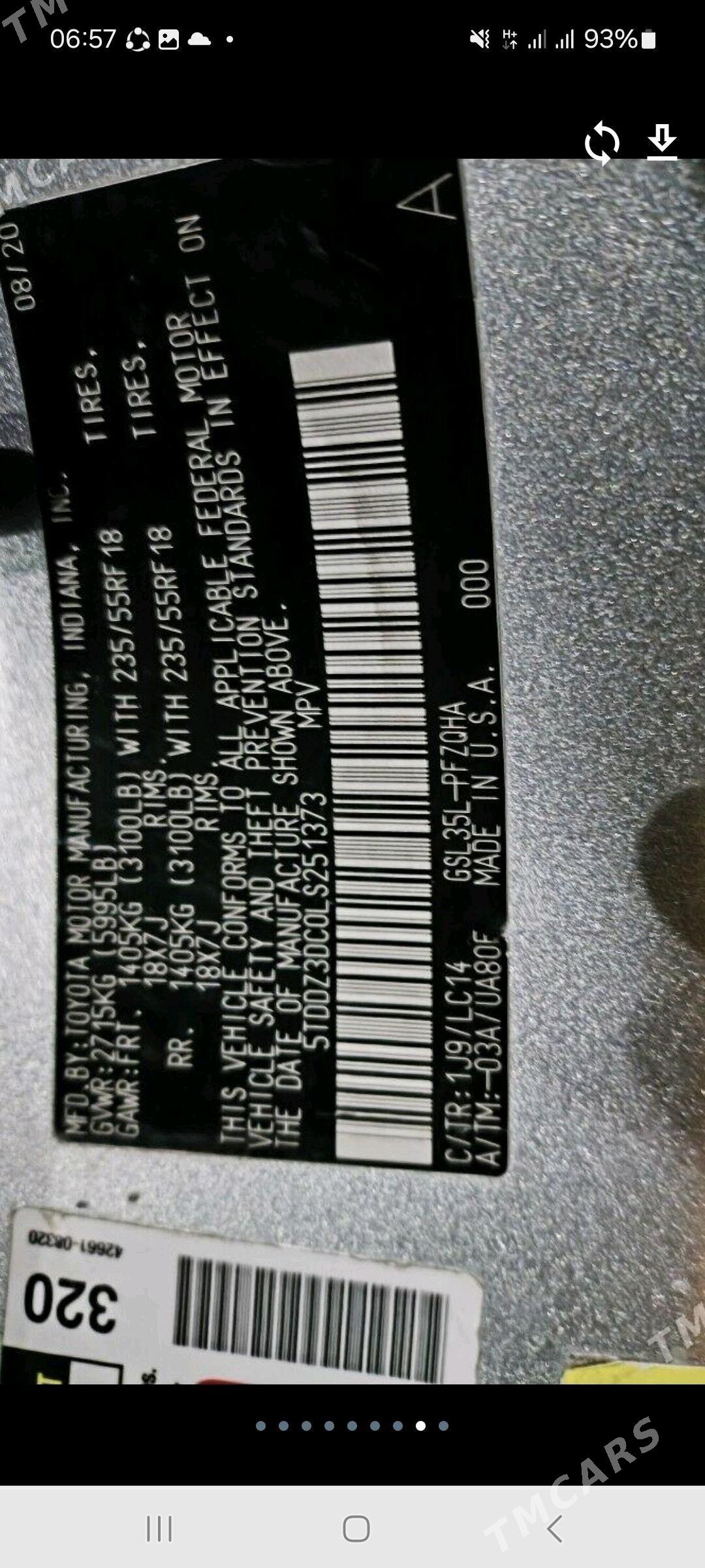 Toyota Sienna 2020 - 550 000 TMT - Дянев - img 6