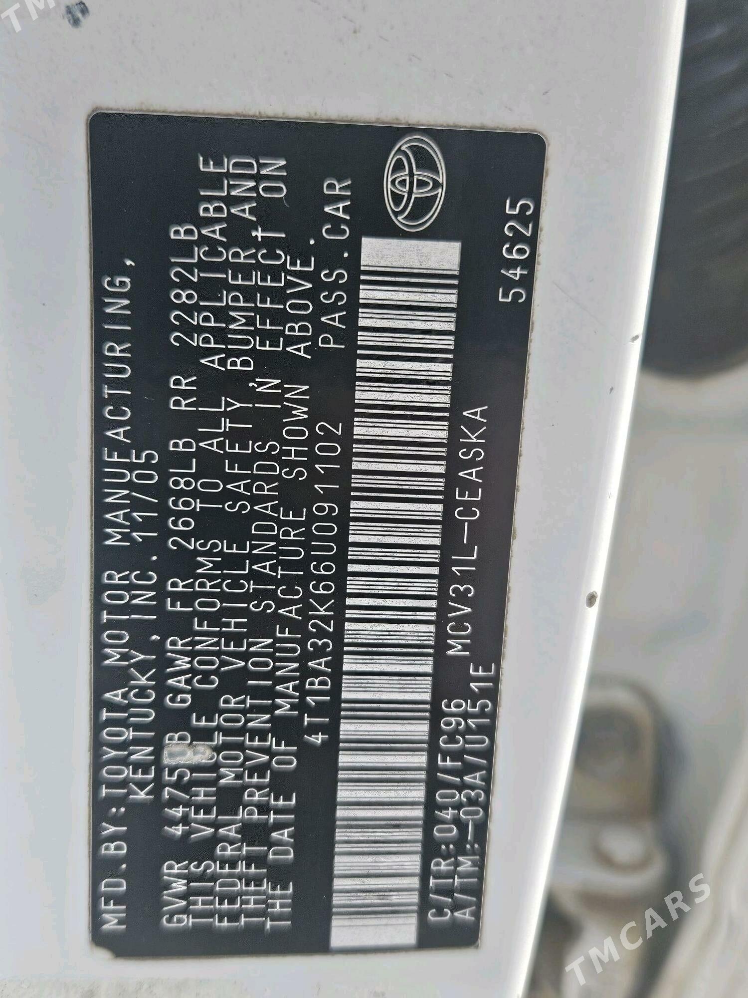 Toyota Camry 2006 - 230 000 TMT - Ашхабад - img 9