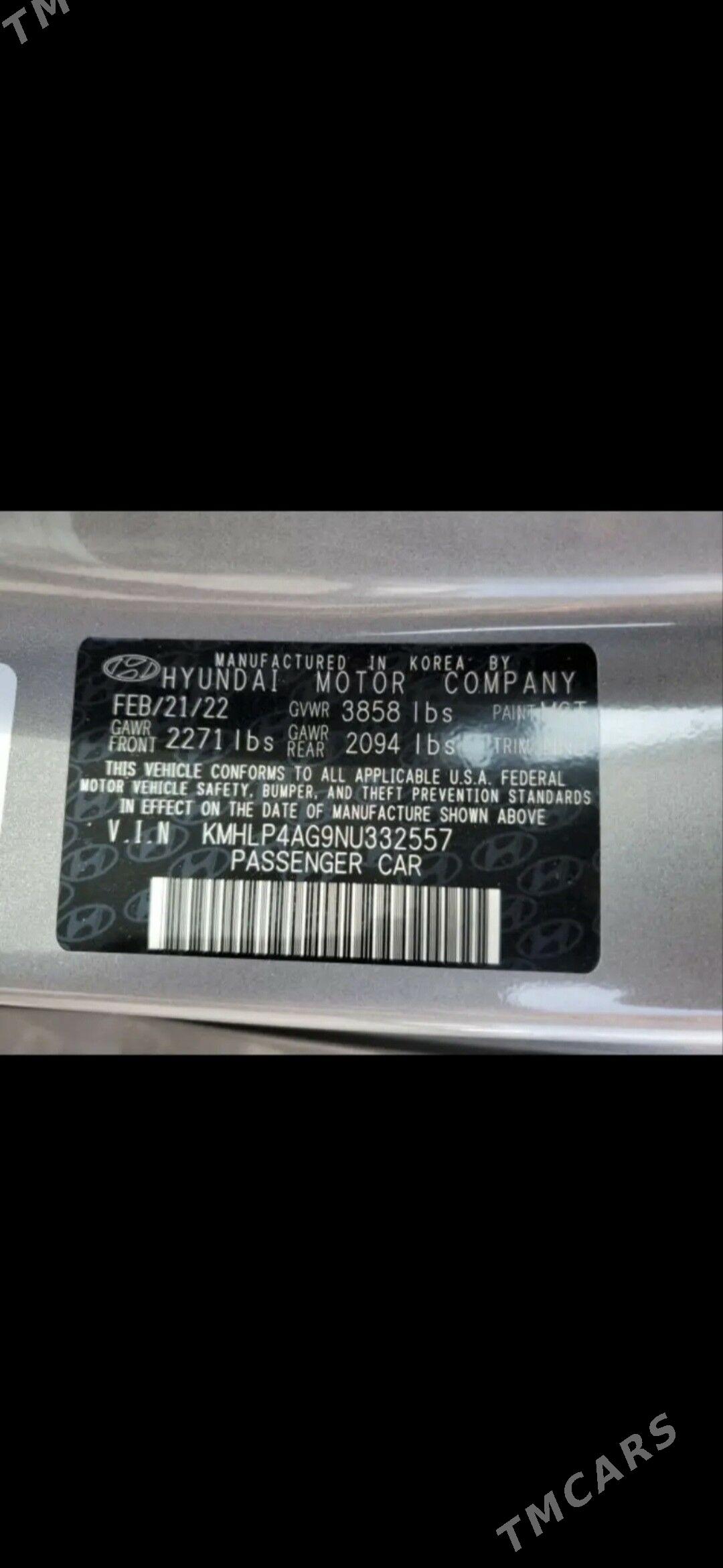 Hyundai Elantra 2022 - 260 000 TMT - Мары - img 8