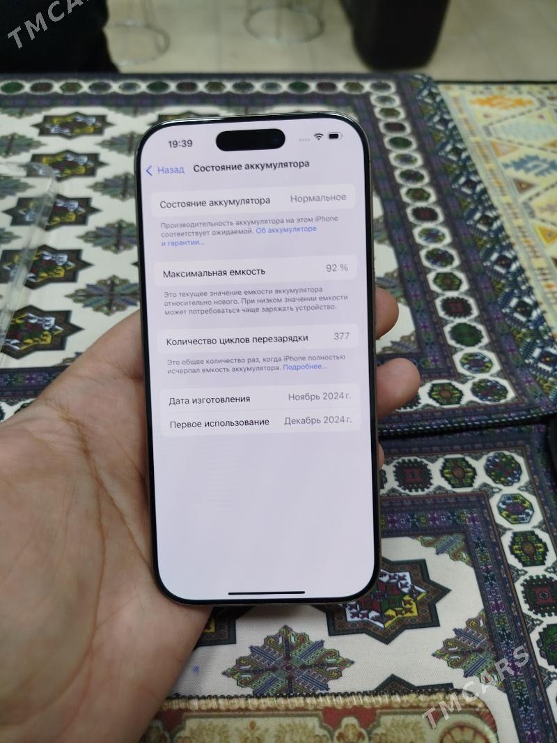iphone 16 pro 128gb 92% ZA/A - Daşoguz - img 3