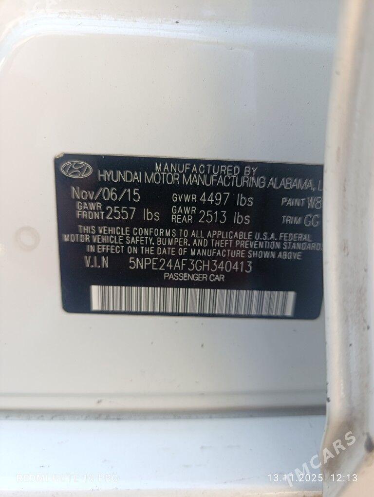 Hyundai Sonata 2015 - 172 000 TMT - Aşgabat - img 7