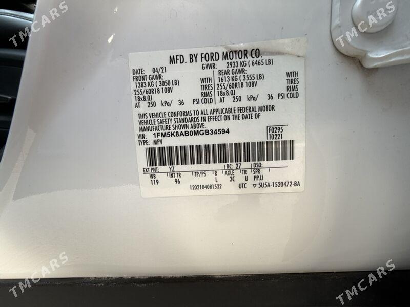 Ford Explorer 2021 - 335 000 TMT - Ашхабад - img 9