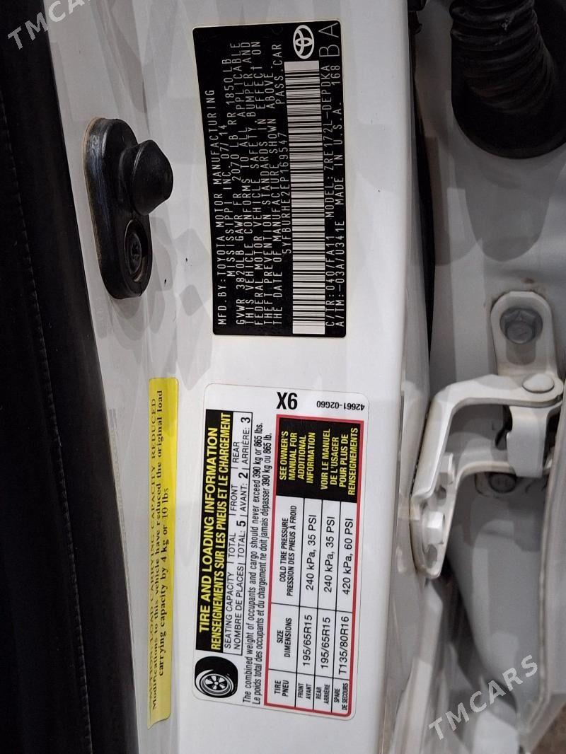 Toyota Corolla 2014 - 197 000 TMT - Türkmenabat - img 2