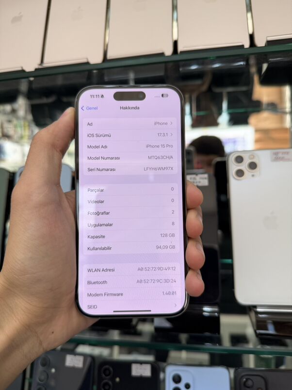 iphone 15pro 128gb 99% - Ашхабад - img 6