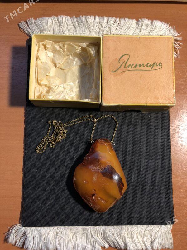 Янтарь кулон бусы - Aşgabat - img 1