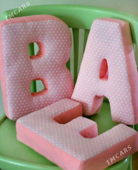 Подушка Буквы / Yassyk harp - Aşgabat - img 1