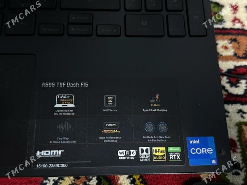 Asus  tuf   dash  f15 - Саят - img 2