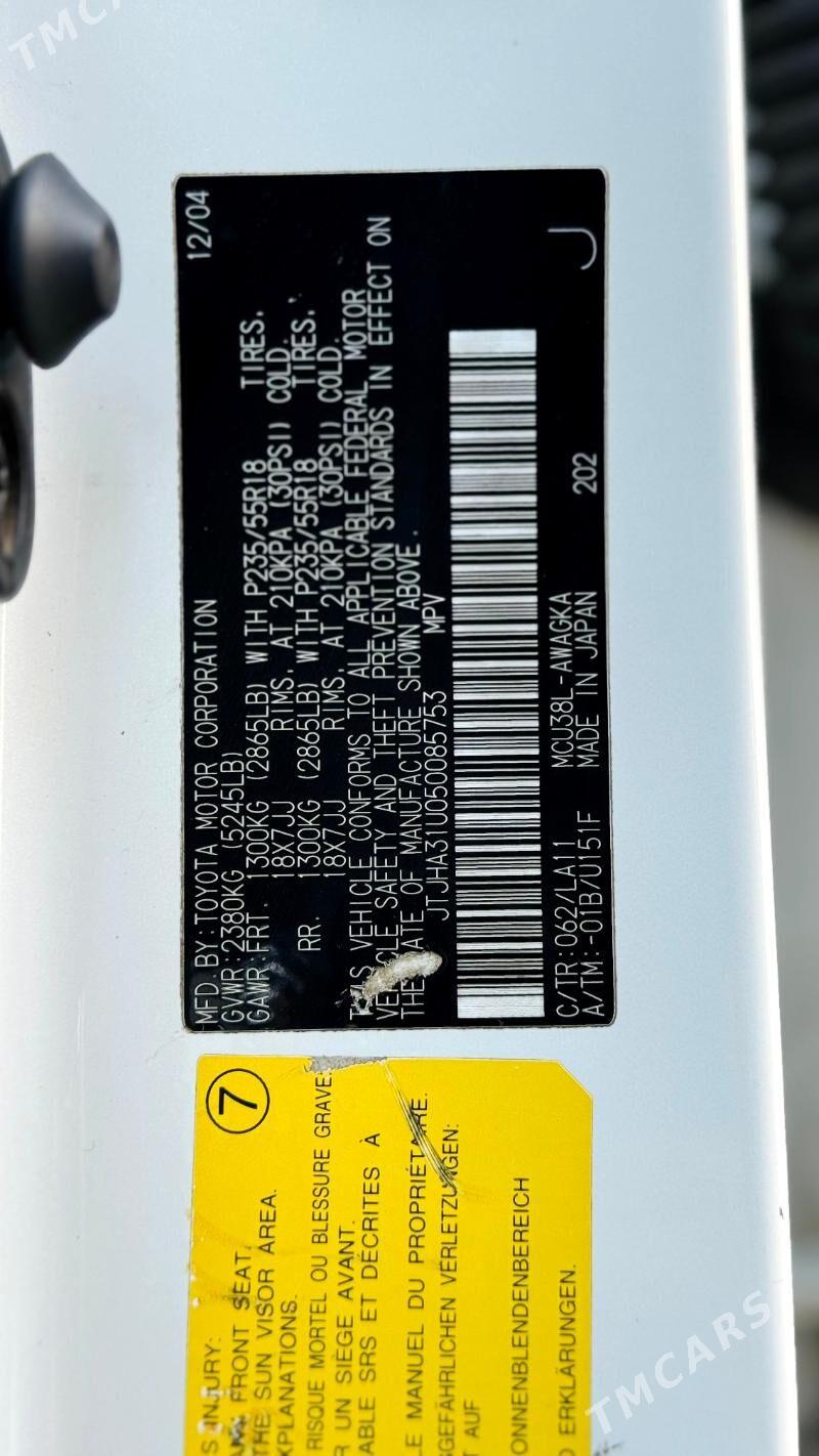 Lexus RX 330 2005 - 300 000 TMT - Керки - img 10