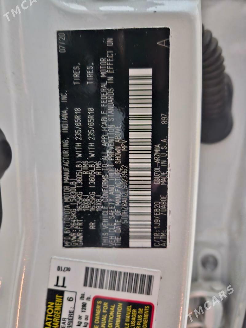 Toyota Highlander 2021 - 525 000 TMT - Ашхабад - img 10