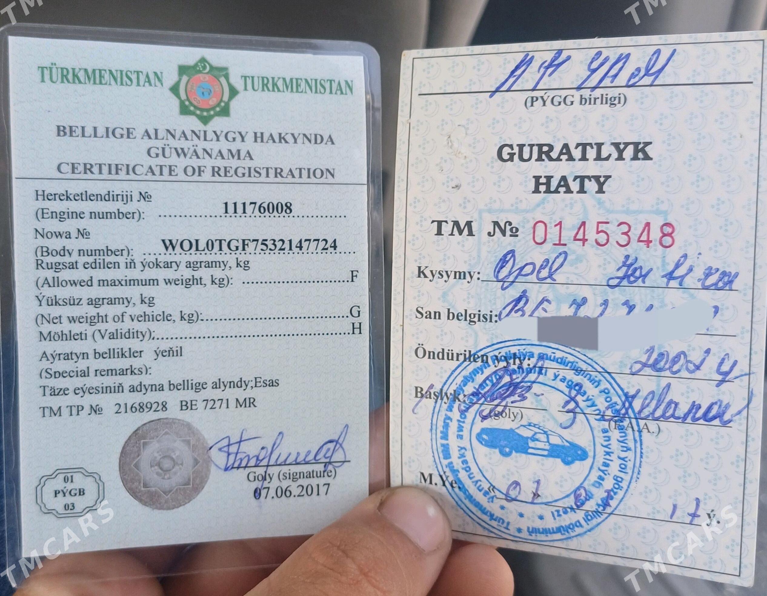 Opel Zafira 2002 - 89 000 TMT - Чарджоу - img 9