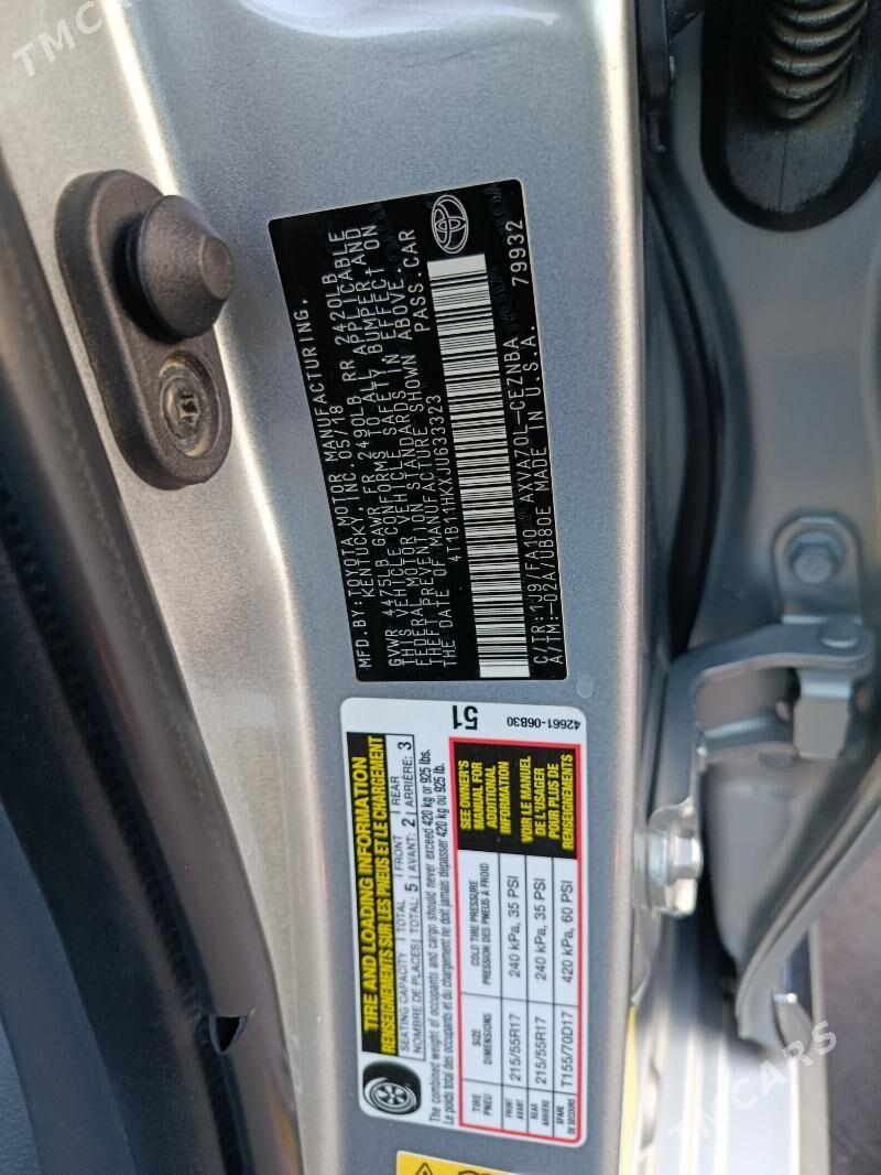 Toyota Camry 2018 - 295 000 TMT - Мары - img 6