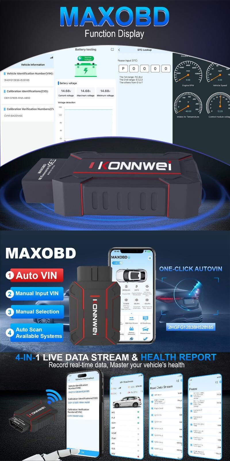 Diagnostika Maxobd KONNWEI 500 TMT - Хитровка - img 1