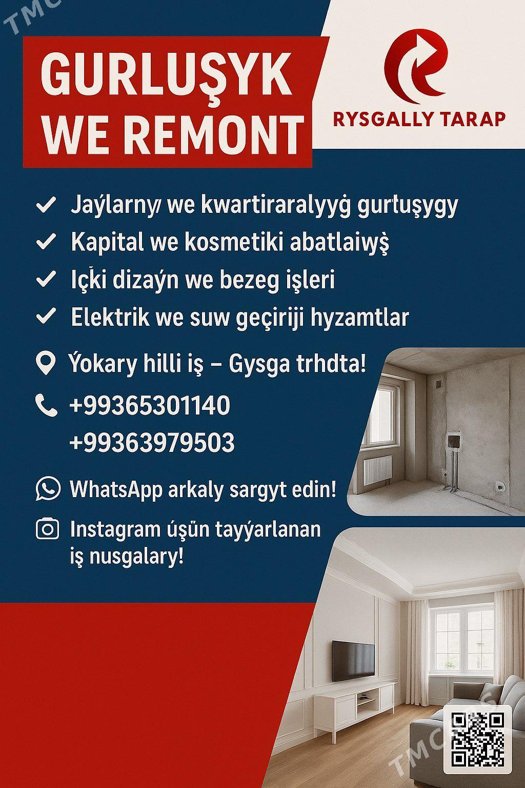 ️ Gurlushyk we remont hyzmat - Aşgabat - img 2