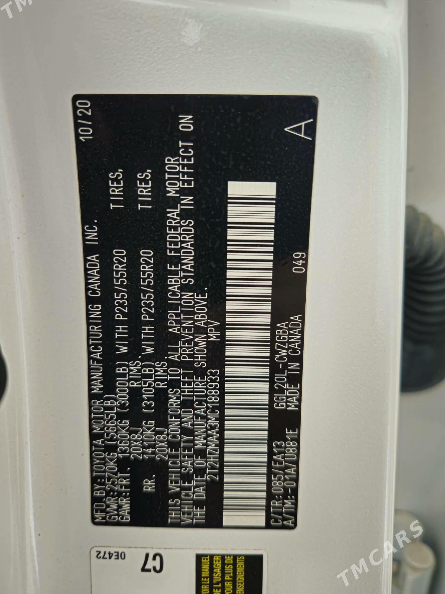 Lexus RX 350 2020 - 665 000 TMT - Ашхабад - img 7