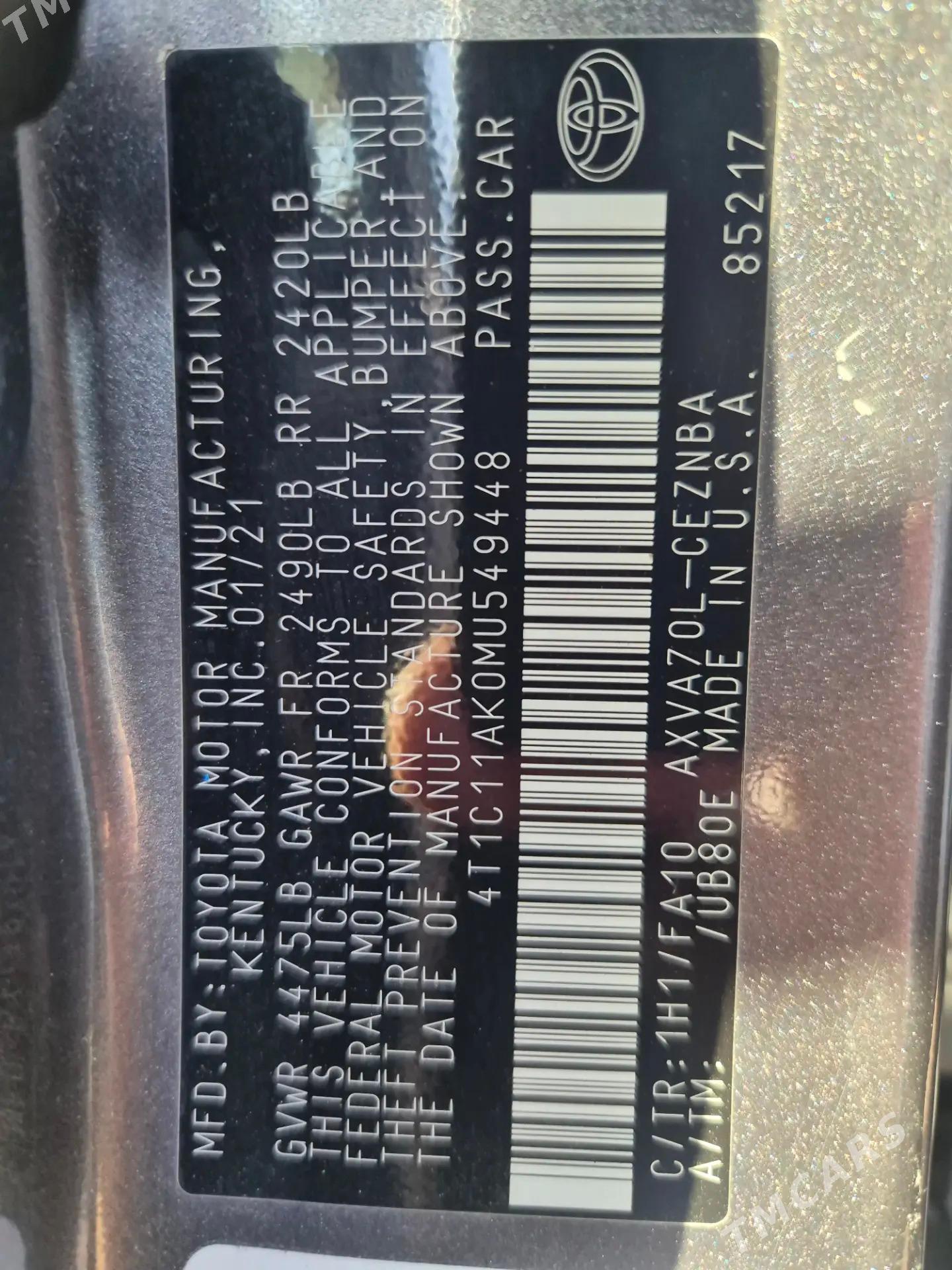 Toyota Camry 2021 - 273 000 TMT - Mary - img 5