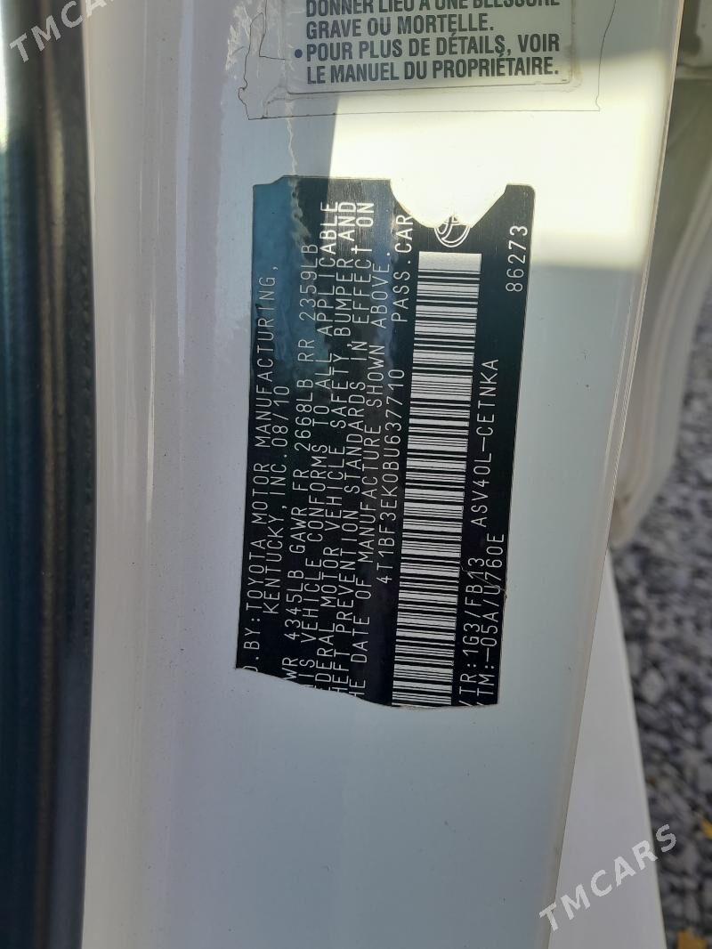 Toyota Camry 2011 - 200 000 TMT - Gagarin köç, köne Howa menzili - img 3